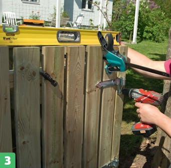 Bygga soptunneskydd Bygga soptunneskydd